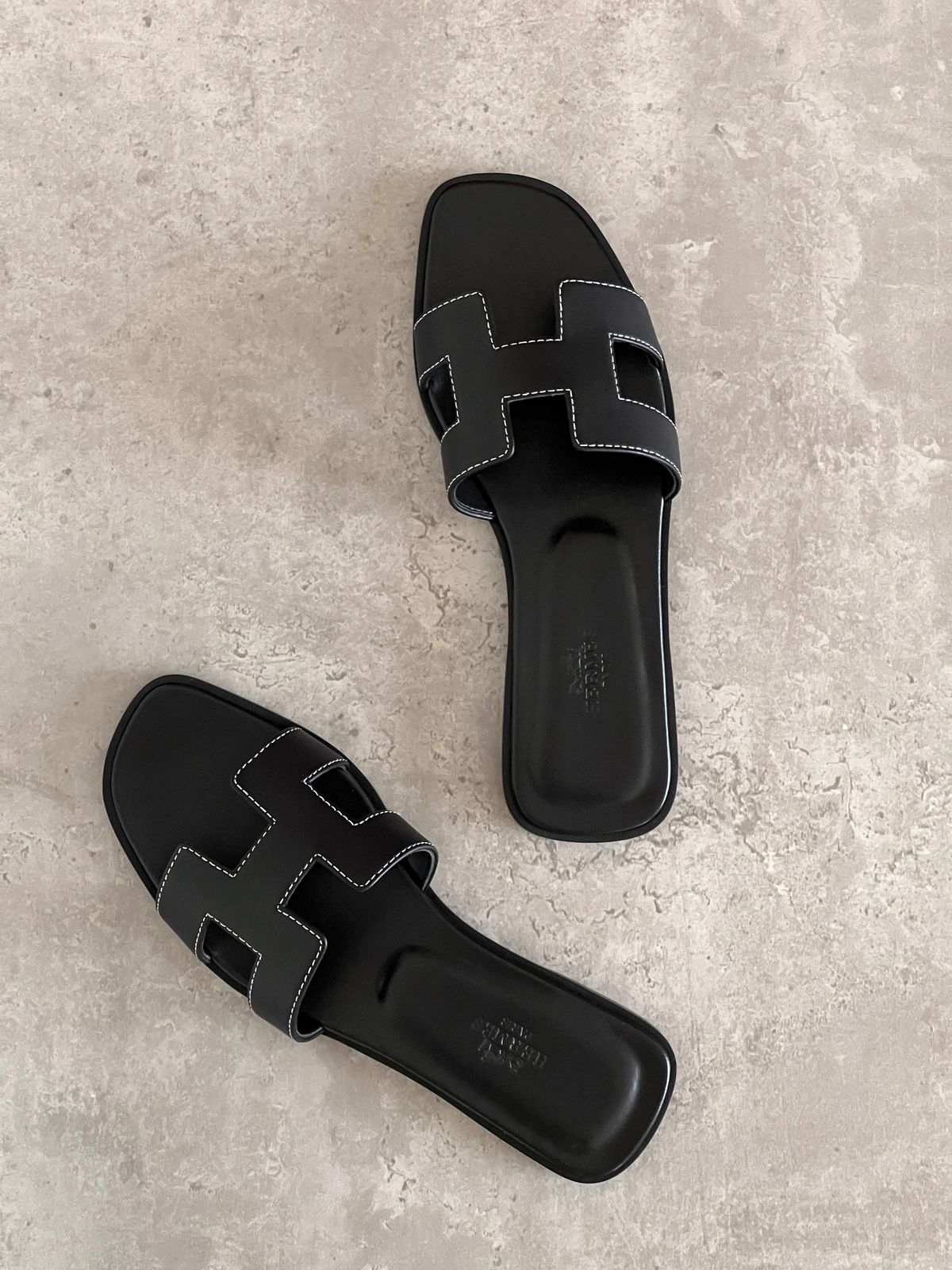 Stepin H Type Black Flats Si30