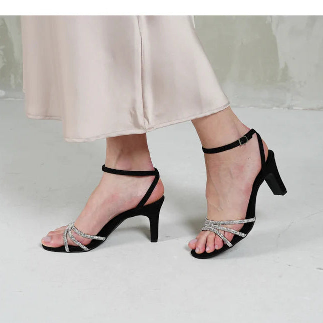 AURUM Si55 Black Block Heels