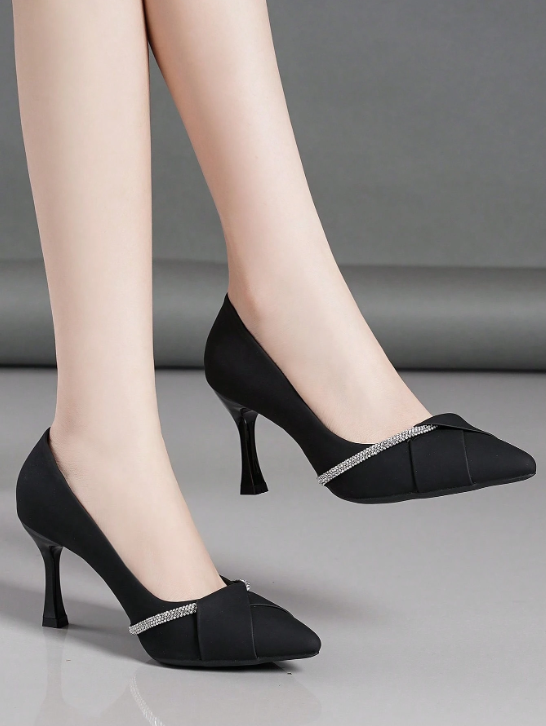 Stepin Si03 Crystalline Black Pumps
