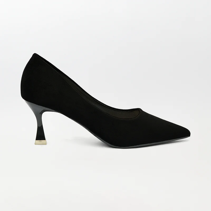 black Classic High Heels Court Shoes Si81
