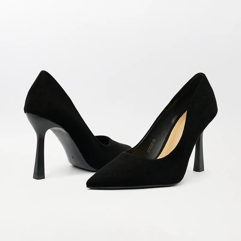 black Classic High Heels Court Shoes Si81