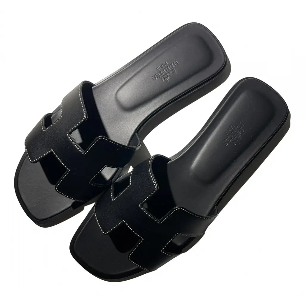 Stepin H Type Black Flats Si30