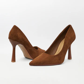 Beige Classic High Heels Court Shoes Si81