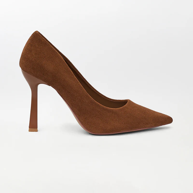 Beige Classic High Heels Court Shoes Si81